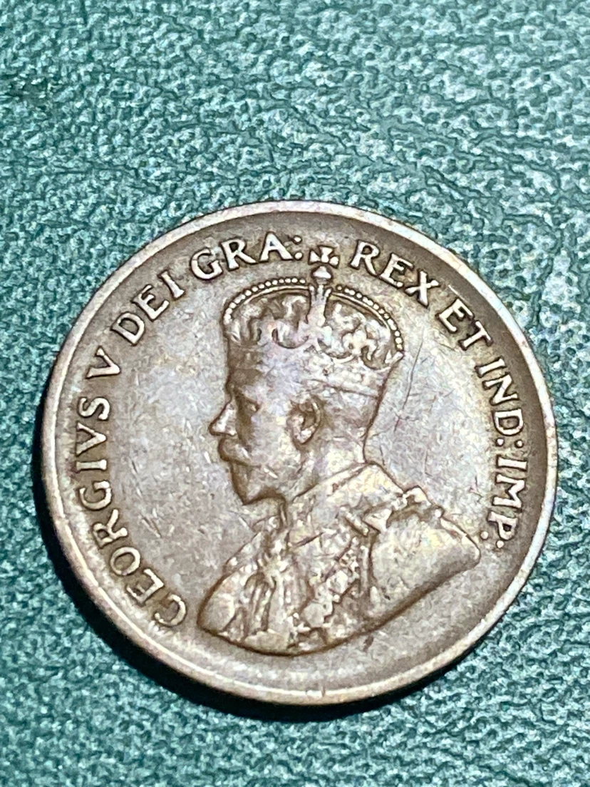 1934 Canada One Cent Coin - photo 2