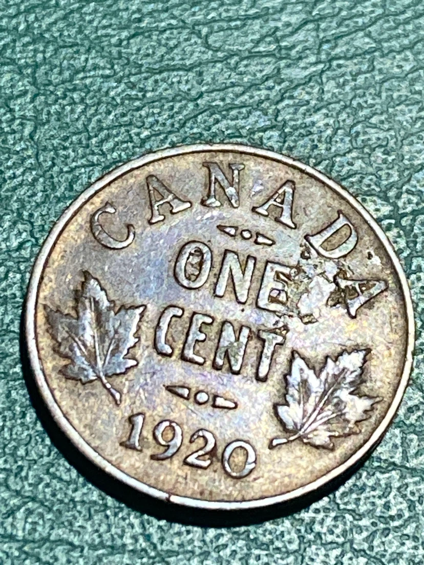 1920 Canada One Cent Coin - photo 2