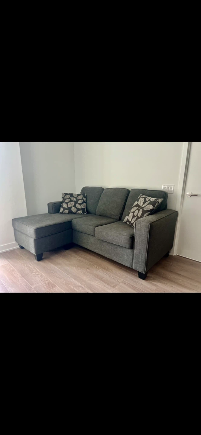 Dark Grey Sectional Sofa - photo 2