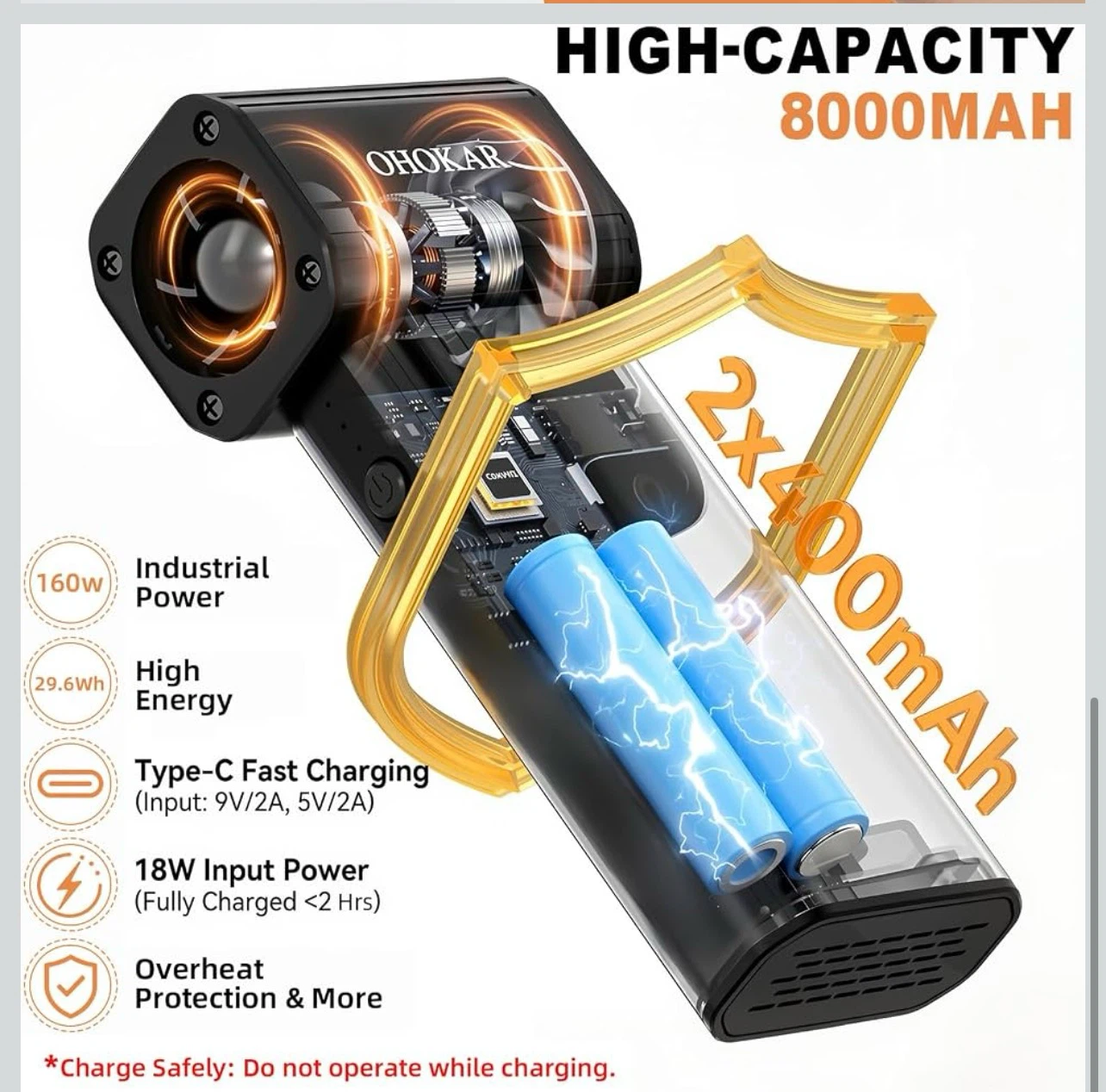 Electric Duster with 4 Pro-Grade Modes - photo 3