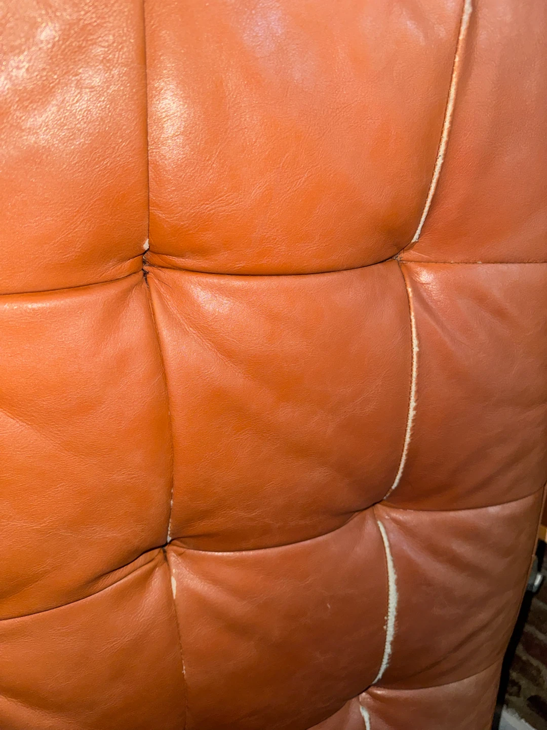 L-shaped leather couch - photo 3