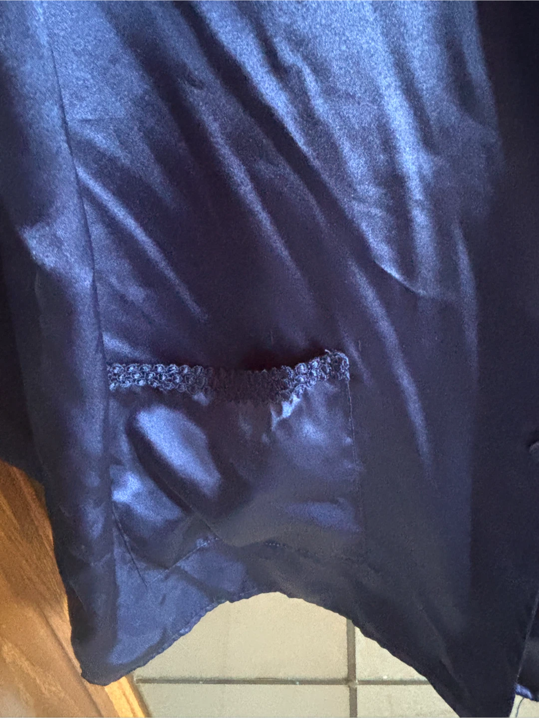 Boudoir Navy Blue Polyester Top - photo 2