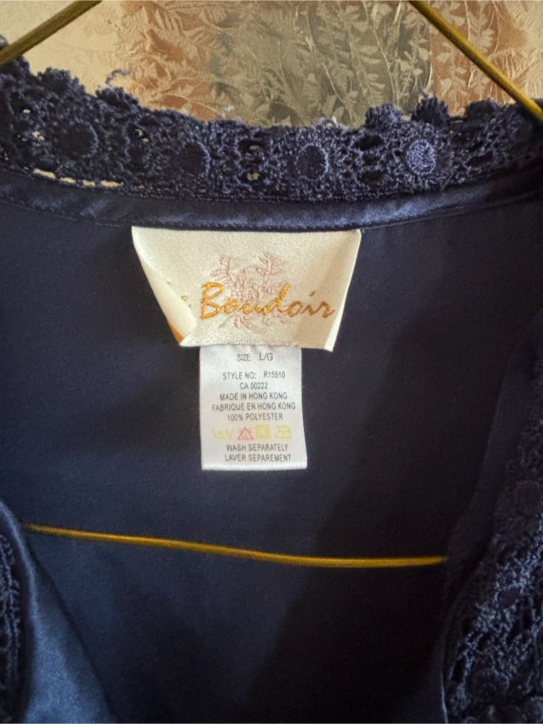 Boudoir Navy Blue Polyester Top - photo 4