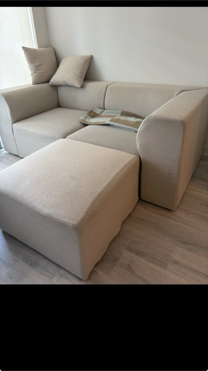 Sectional Sofa with Ottoman