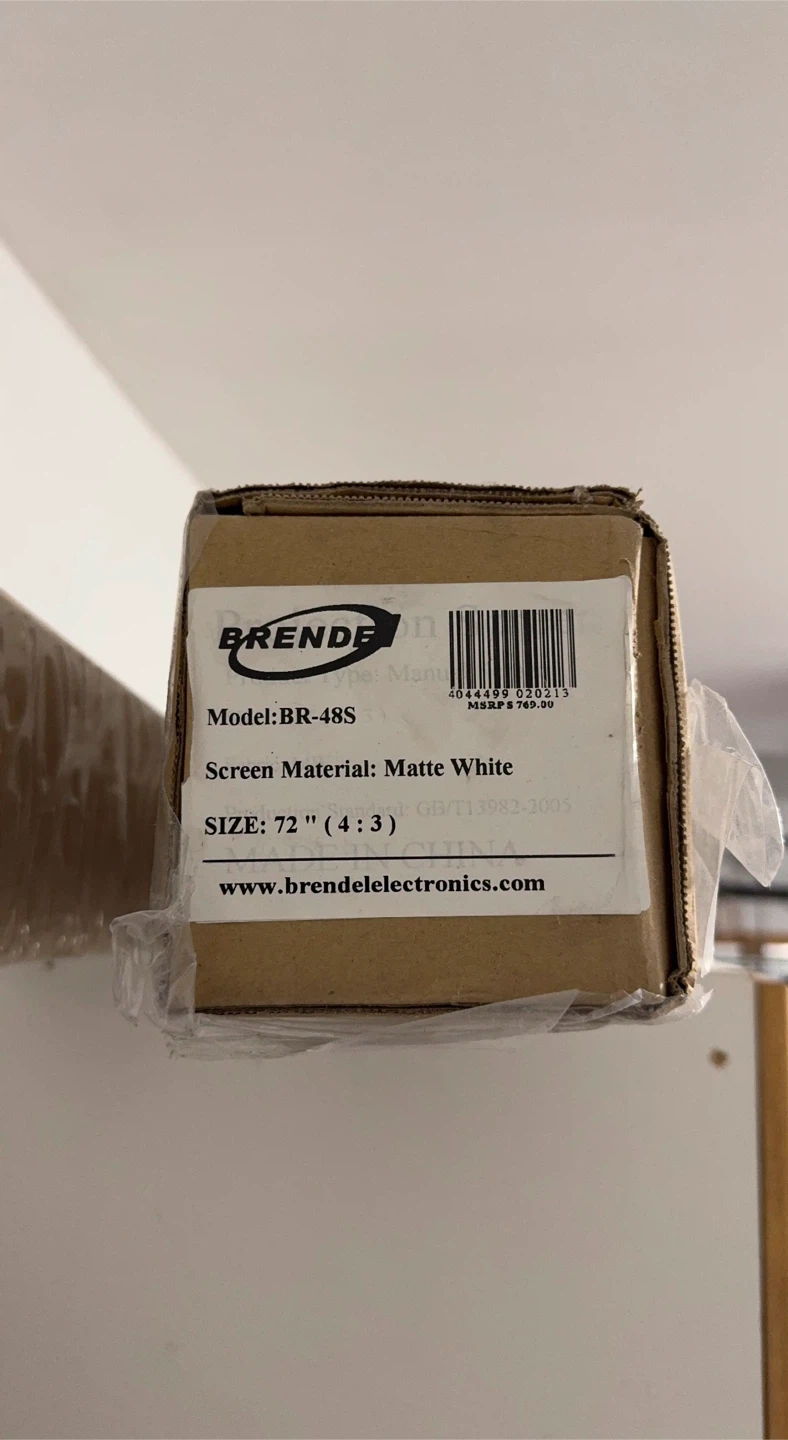 72” Projector Screen - New in Box (Brendel BR-48S)