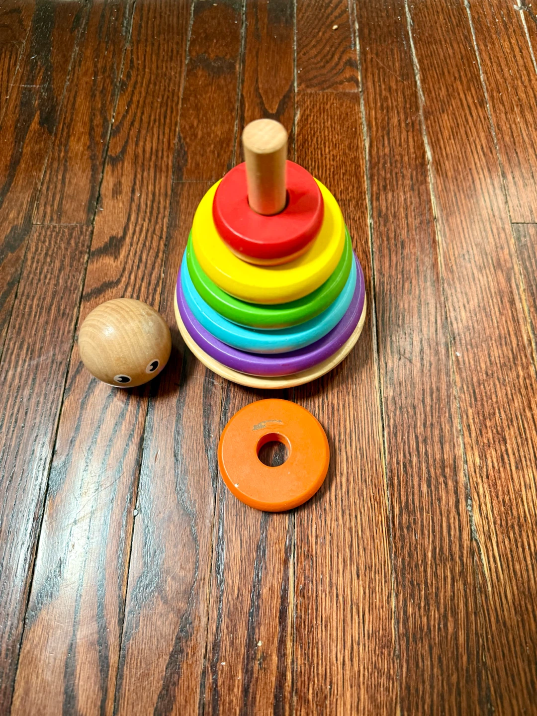 Wooden Rainbow Stacking Toy - photo 2