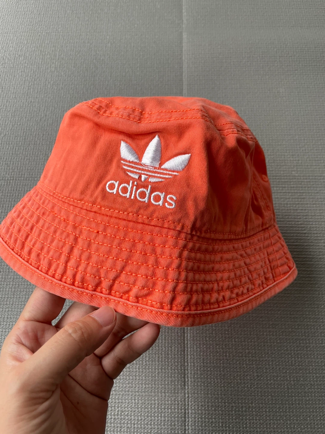 Orange Adidas Bucket Hat OSFX