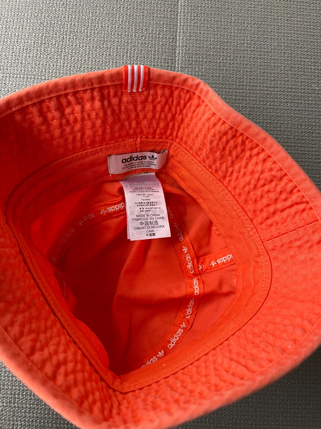 Orange Adidas Bucket Hat OSFX - photo 3