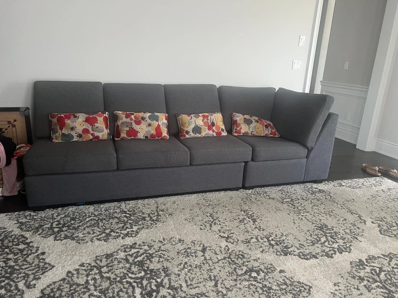 Like new  L shaped sofa