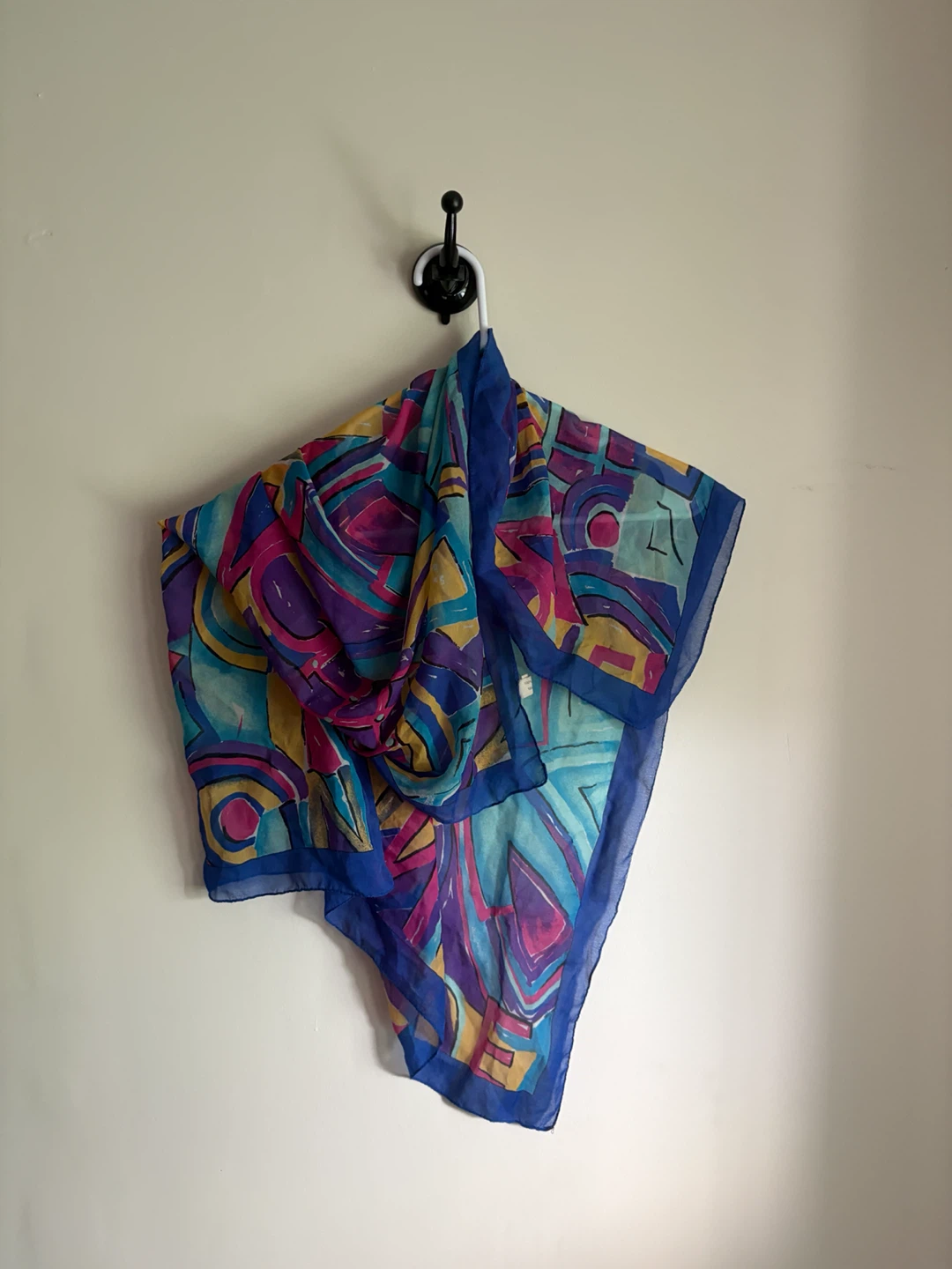 Colorful Geometric Print Scarf