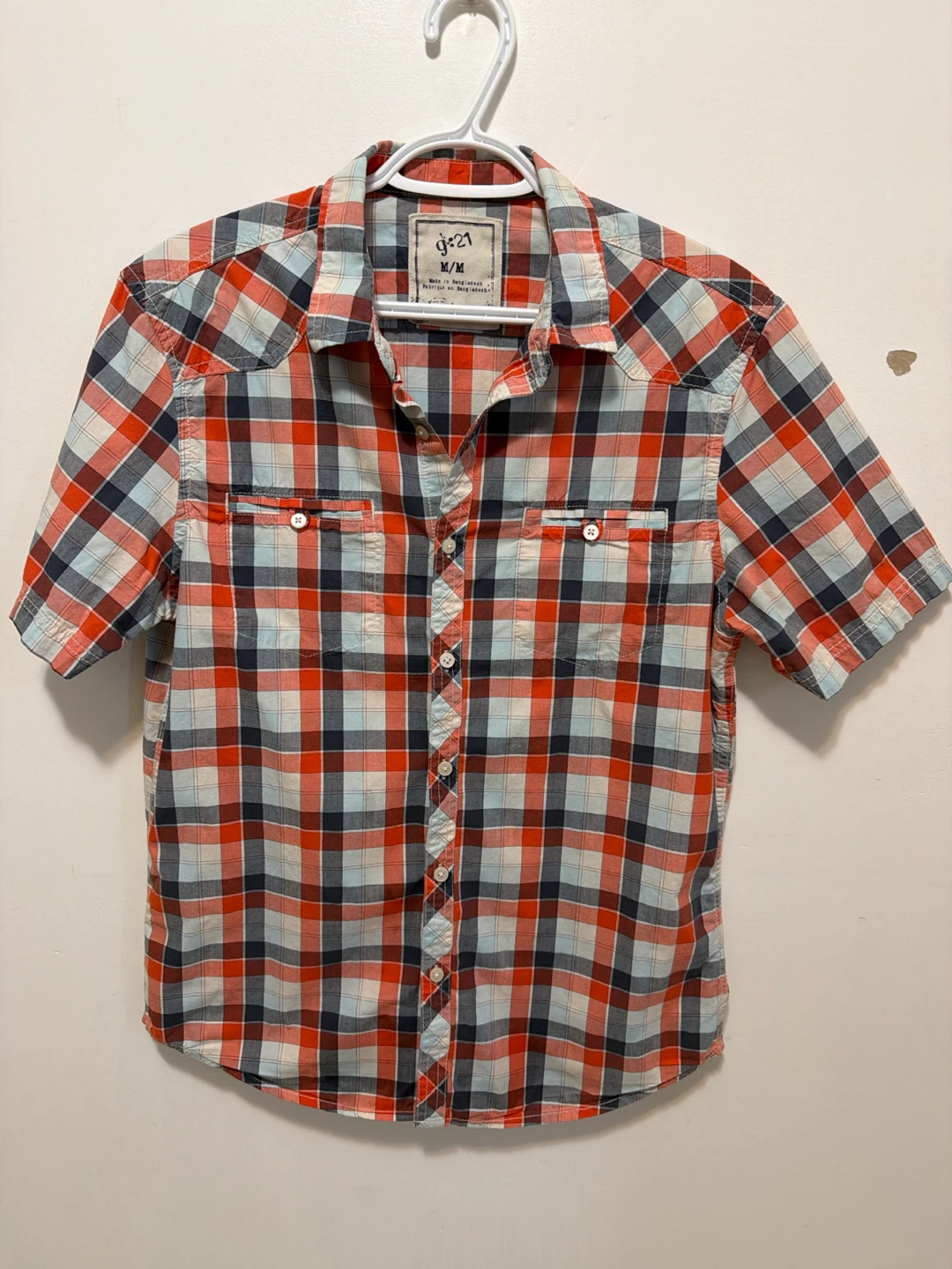 g;21 Plaid Short Sleeve Shirt M/M