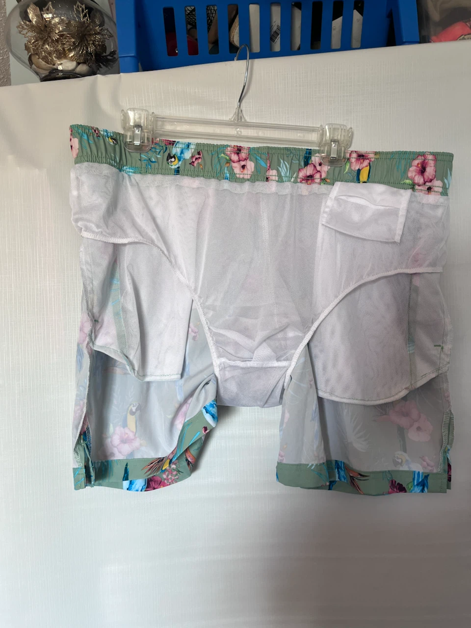 George Men's Swim Trunks XL Floral Parrot Print - photo 5