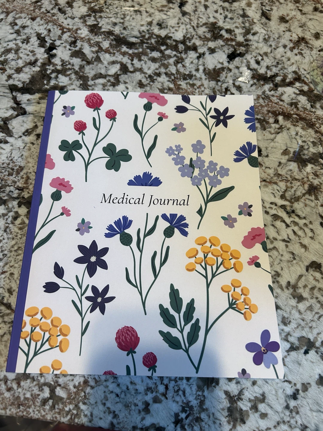 Medical Journal with Floral Design