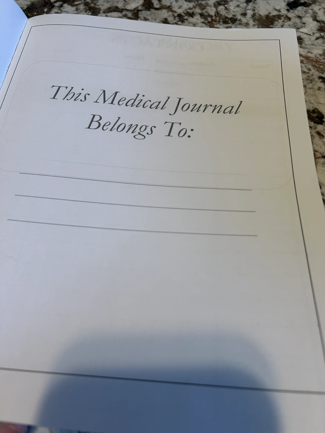 Medical Journal with Floral Design - photo 4