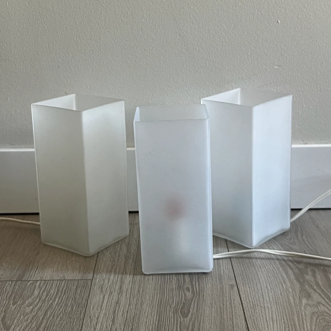 6x IKEA GRÖNÖ Table Lamps - Set of 6 - Frosted White