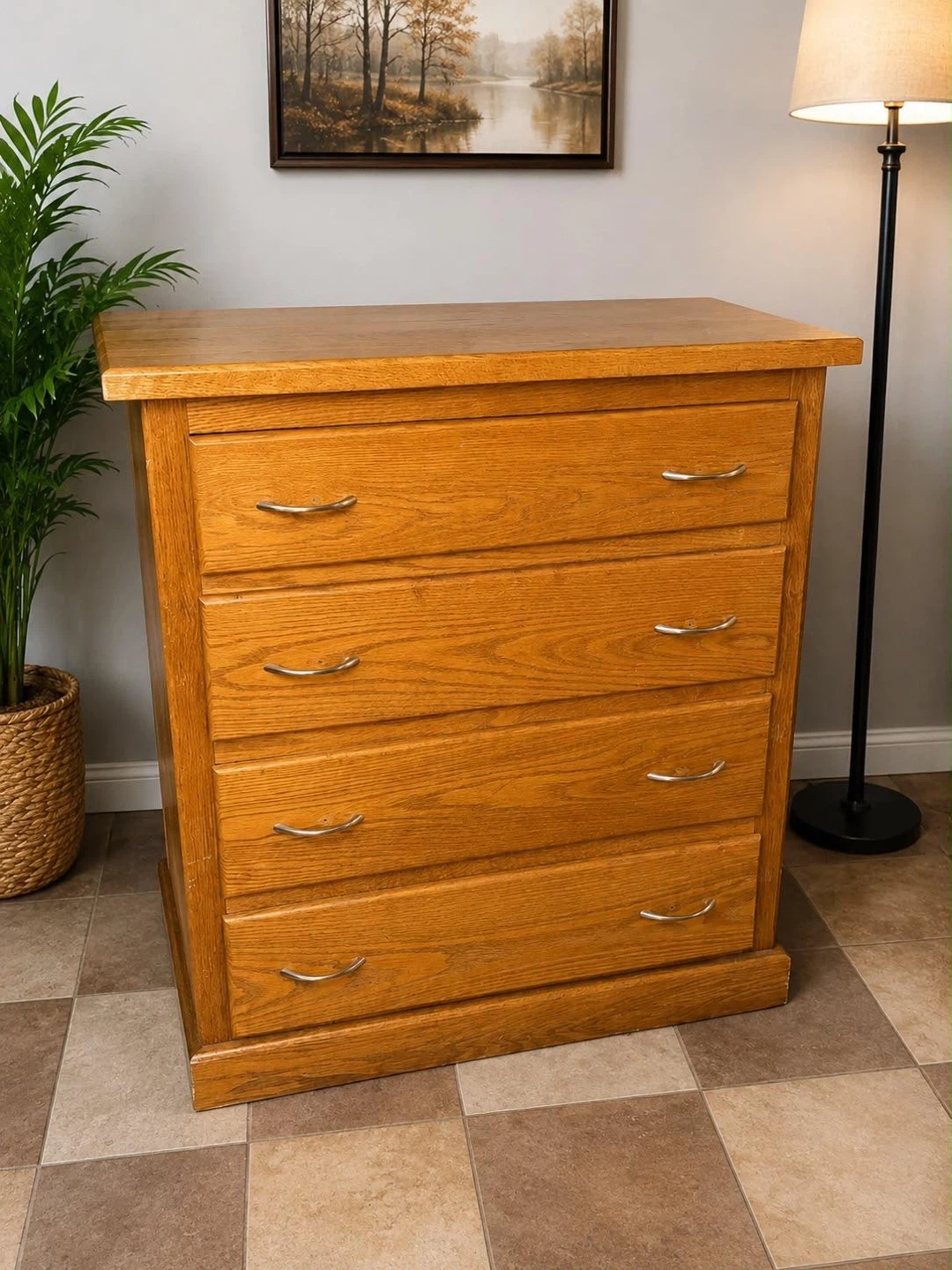 Oak Dresser with 5 Drawers
