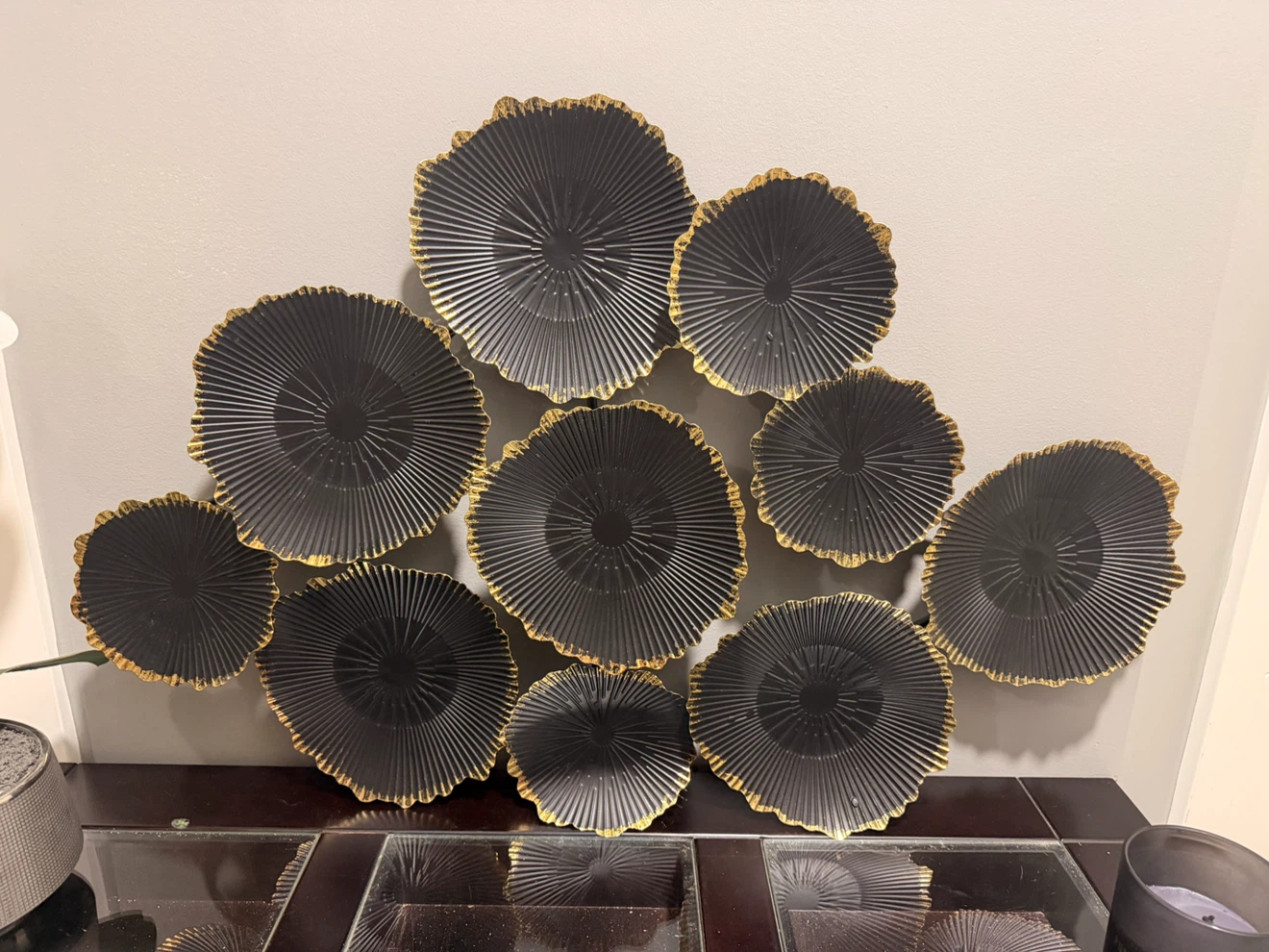Black and Gold Wall Art Set