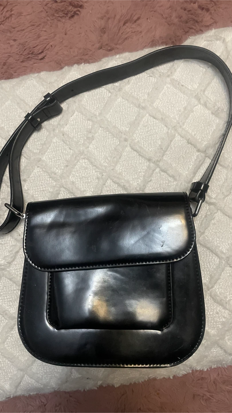 Black Faux Leather Crossbody Bag for only $25 - photo 2