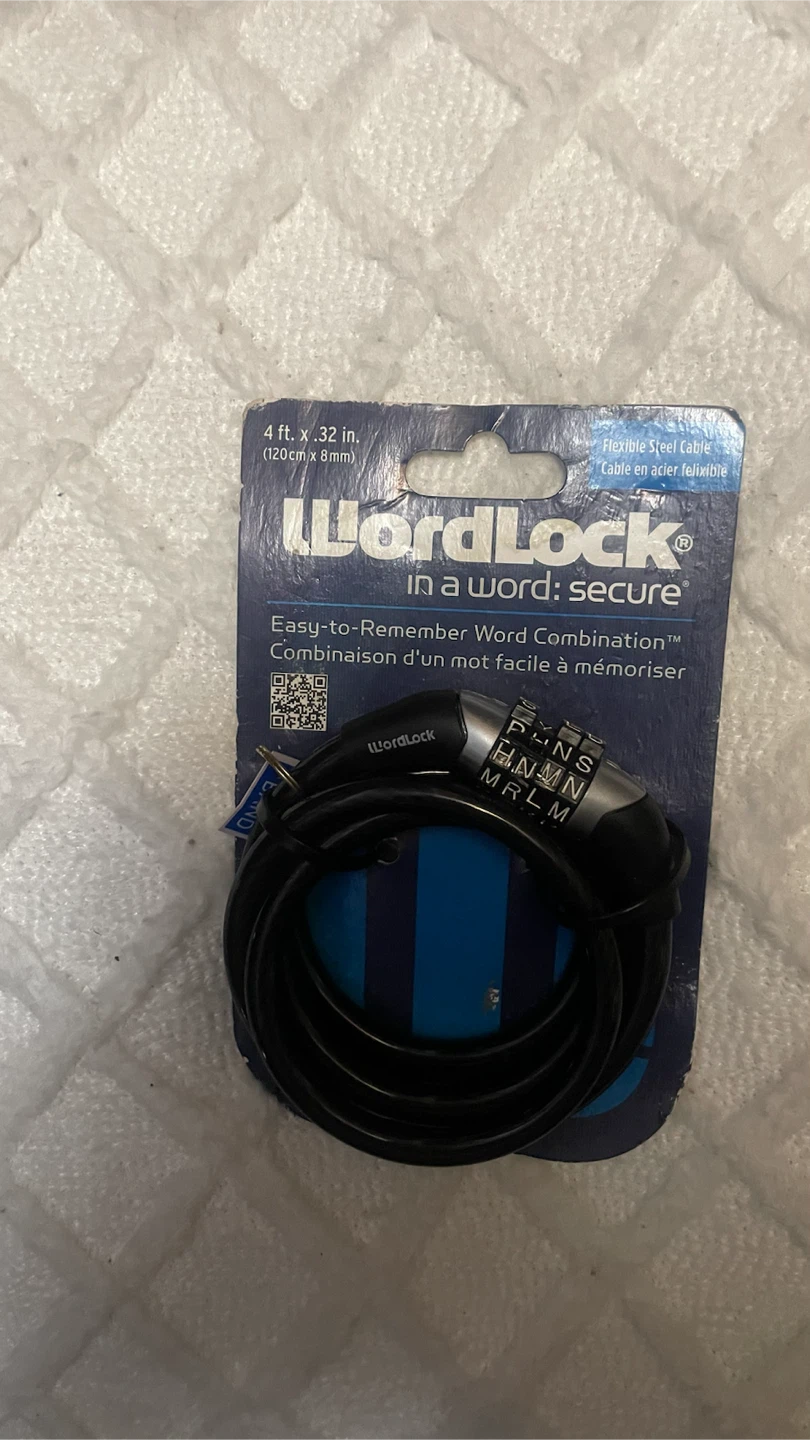 WordLock 4 ft. Flexible Steel Cable Lock for only $19