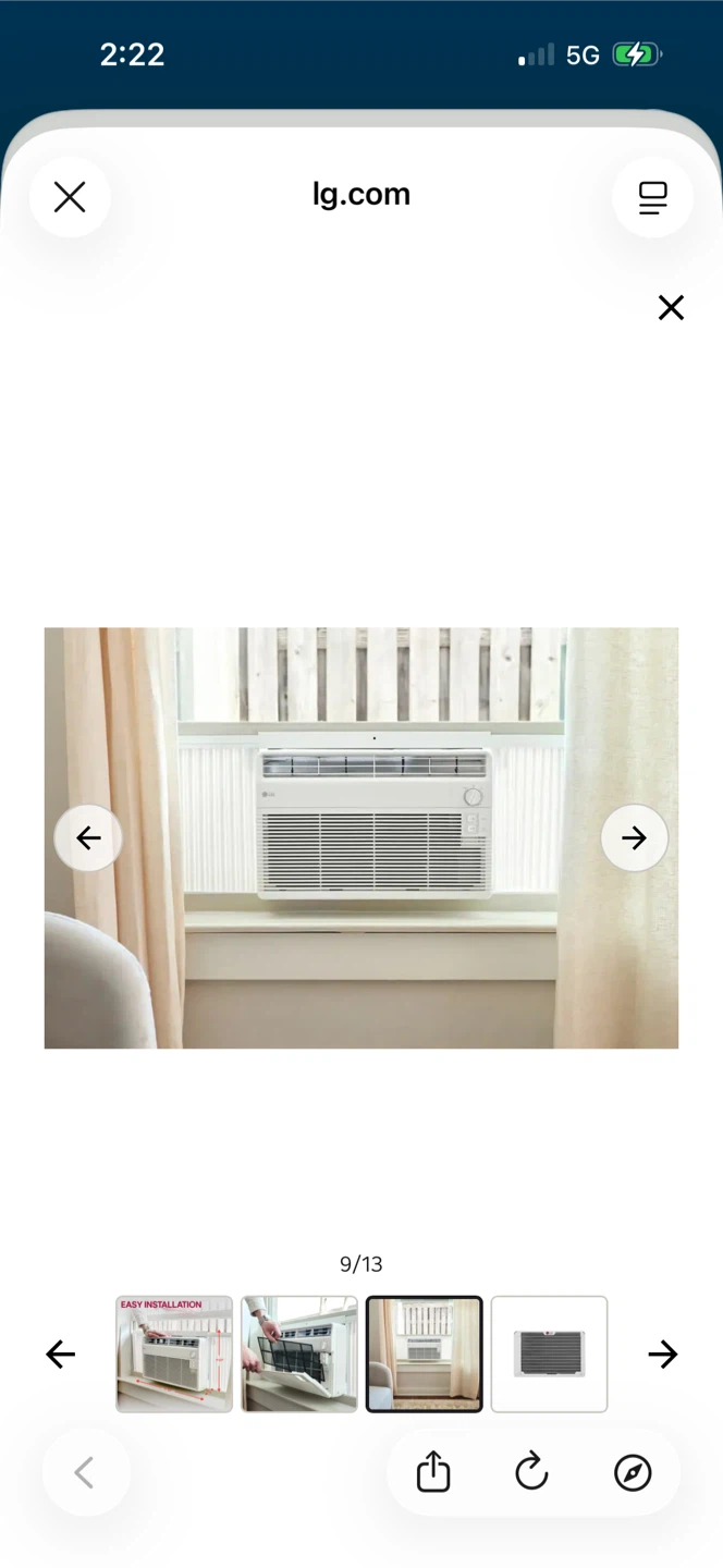LG Window Air Conditioner - photo 3