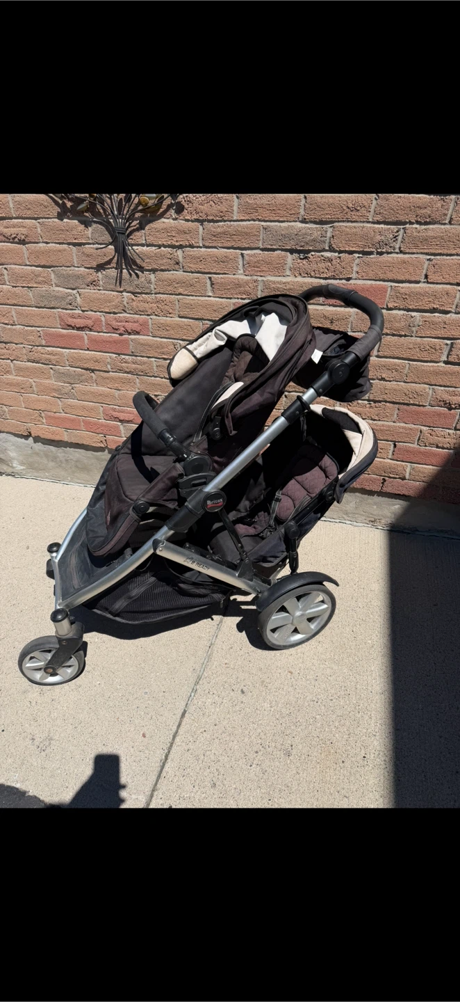 Double Stroller with Chair, Baby Bed, Baby Carseat - photo 2