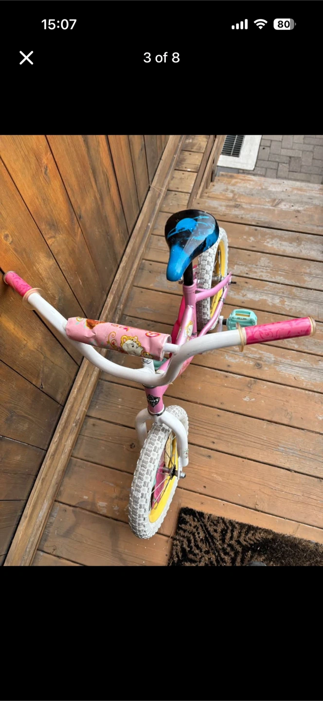 Pink Princess Kids Bike - photo 3
