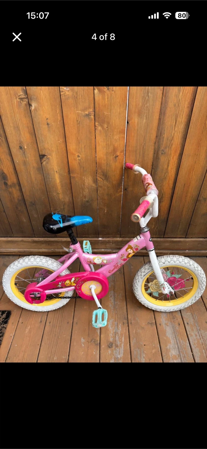 Pink Princess Kids Bike - photo 4