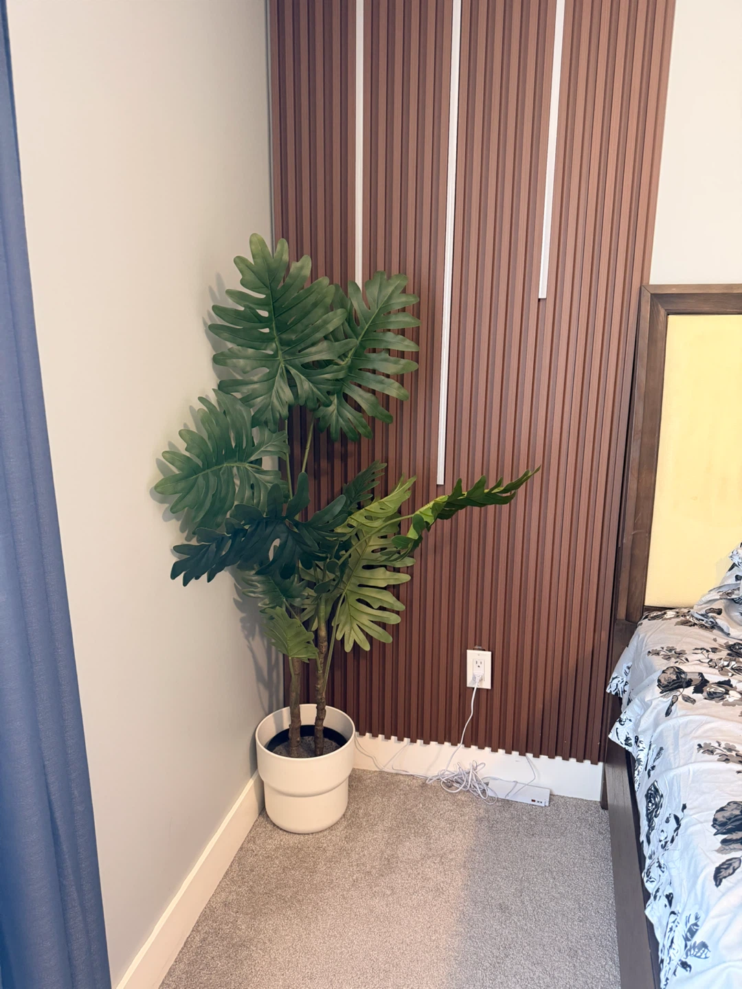 Artificial Philodendron Plant in White Pot - photo 2