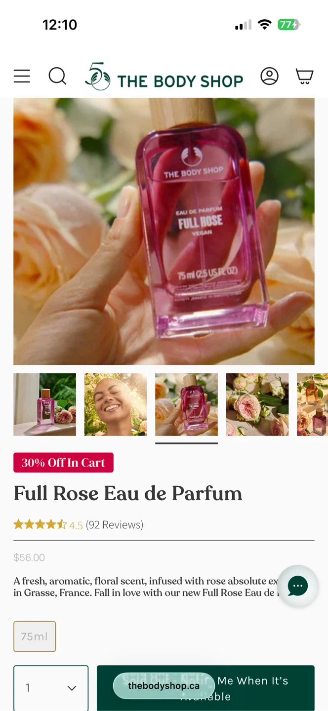 The Body Shop Full Rose Eau de Parfum 75 ml