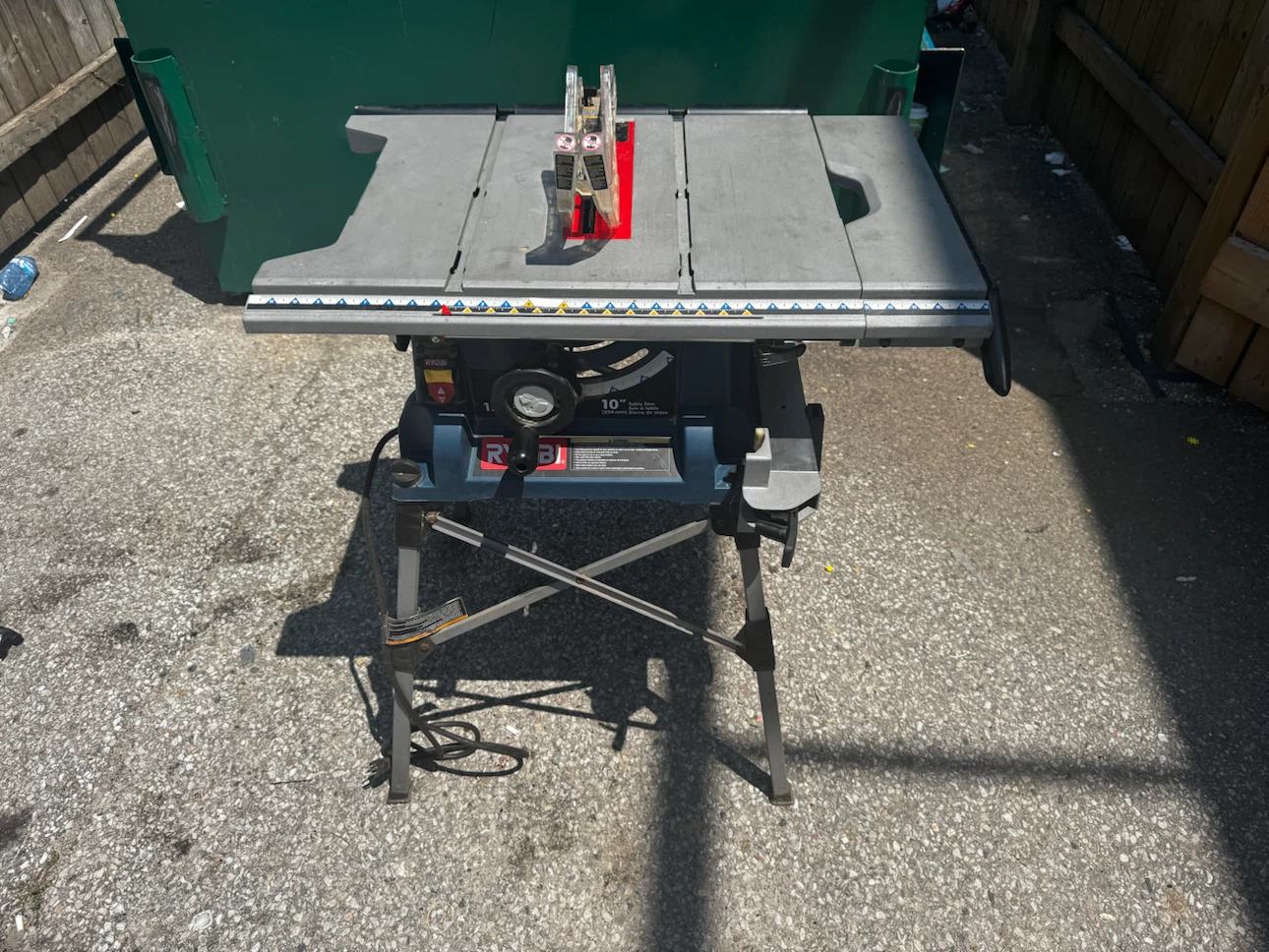 Ryobi jobsite portable table saw - photo 4