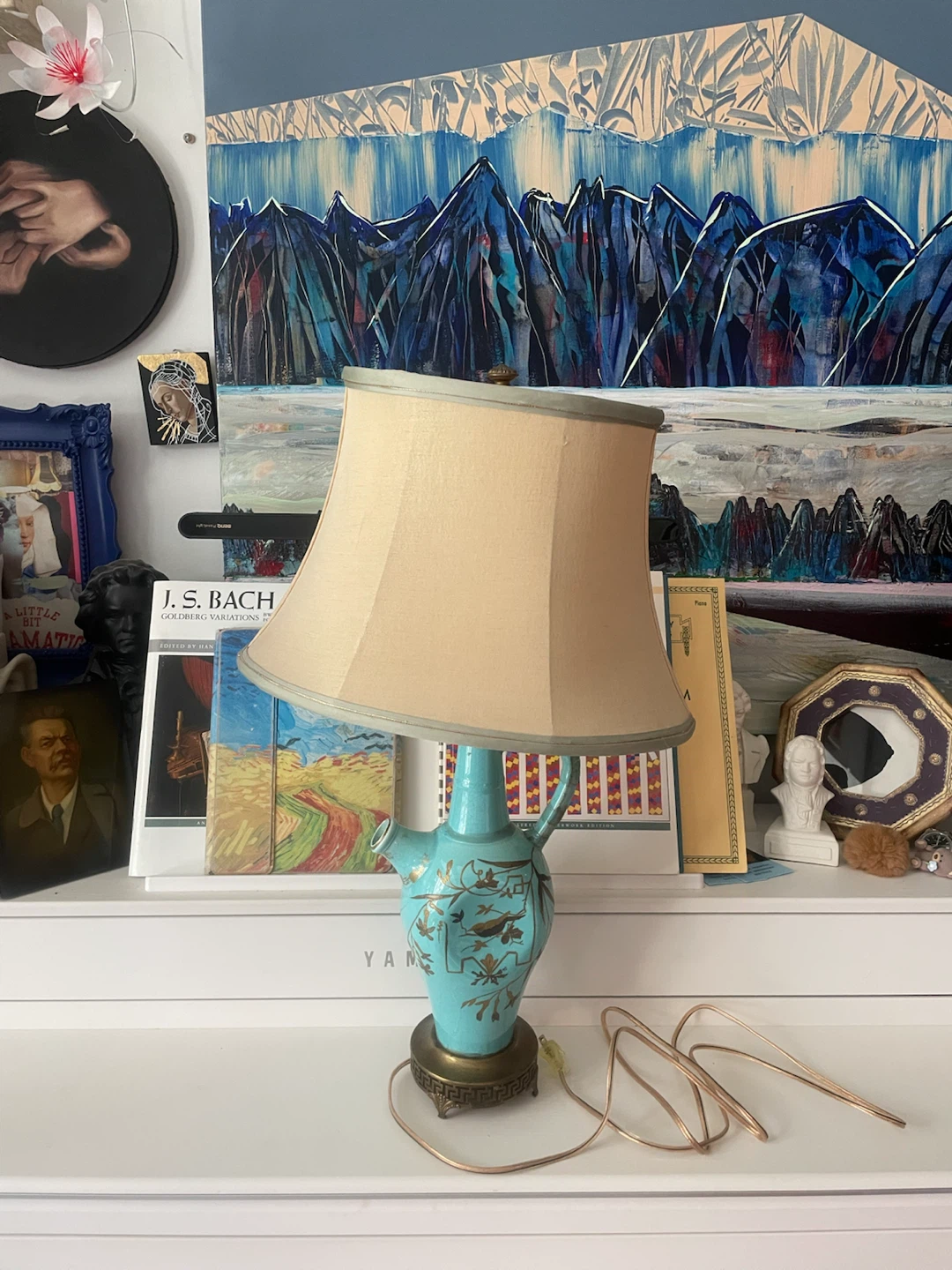 Vintage Chinoiserie Ceramic Table Lamp - photo 2