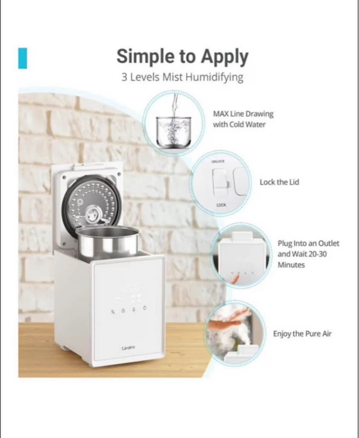 Lantro 3001 Warm Mist Humidifier - photo 4