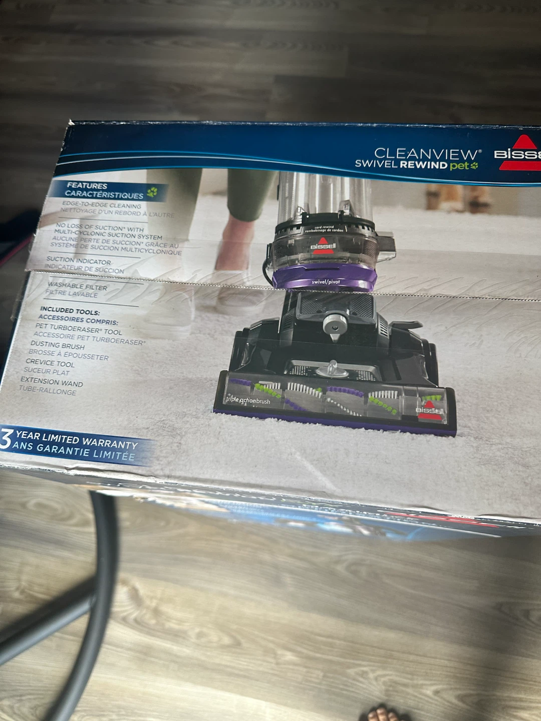 Bissell CleanView Swivel Rewind Pet Upright Vacuum Cleaner - photo 2