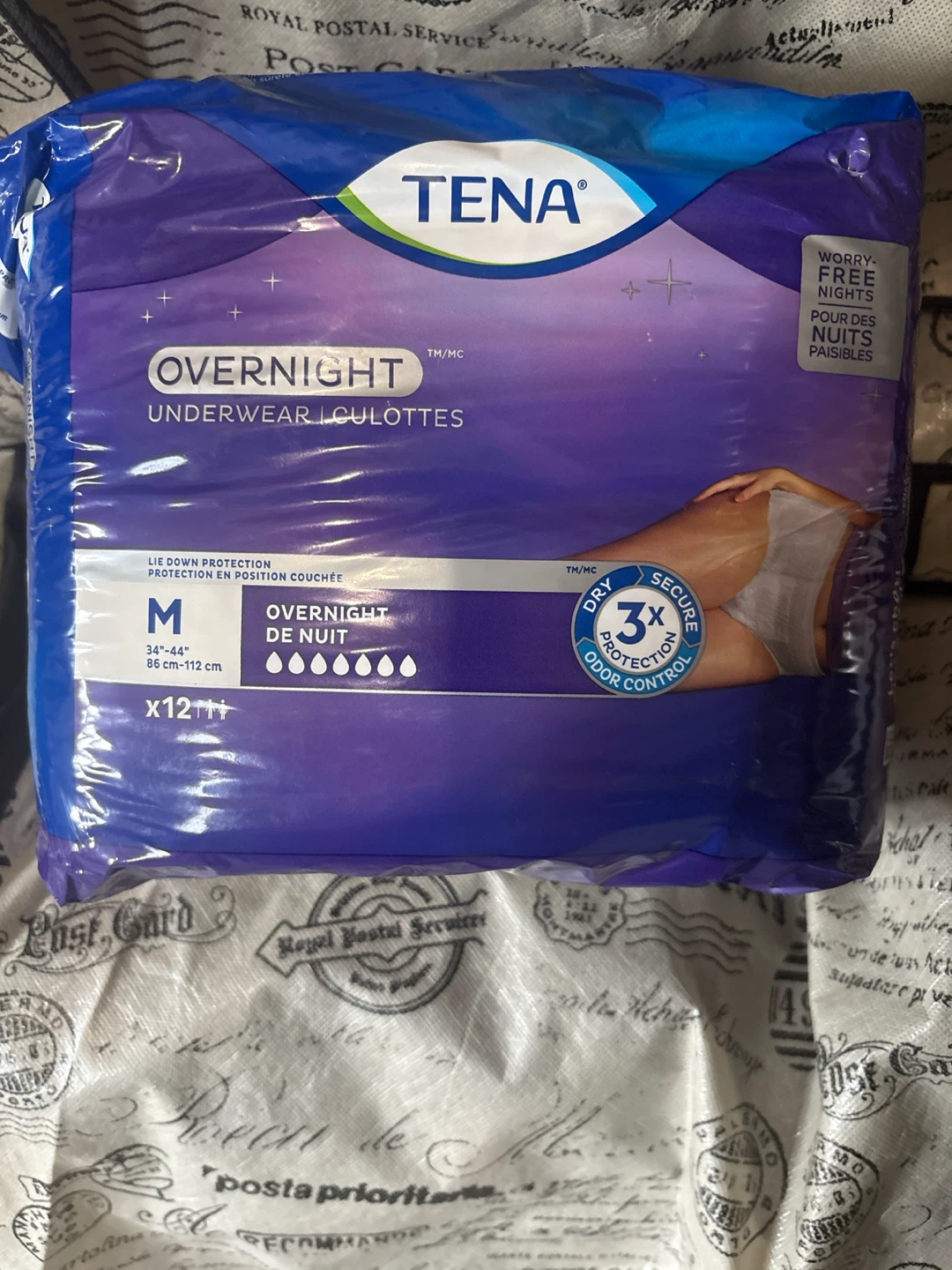 TENA Overnight Underwear - Size M - 12 Count - photo 2