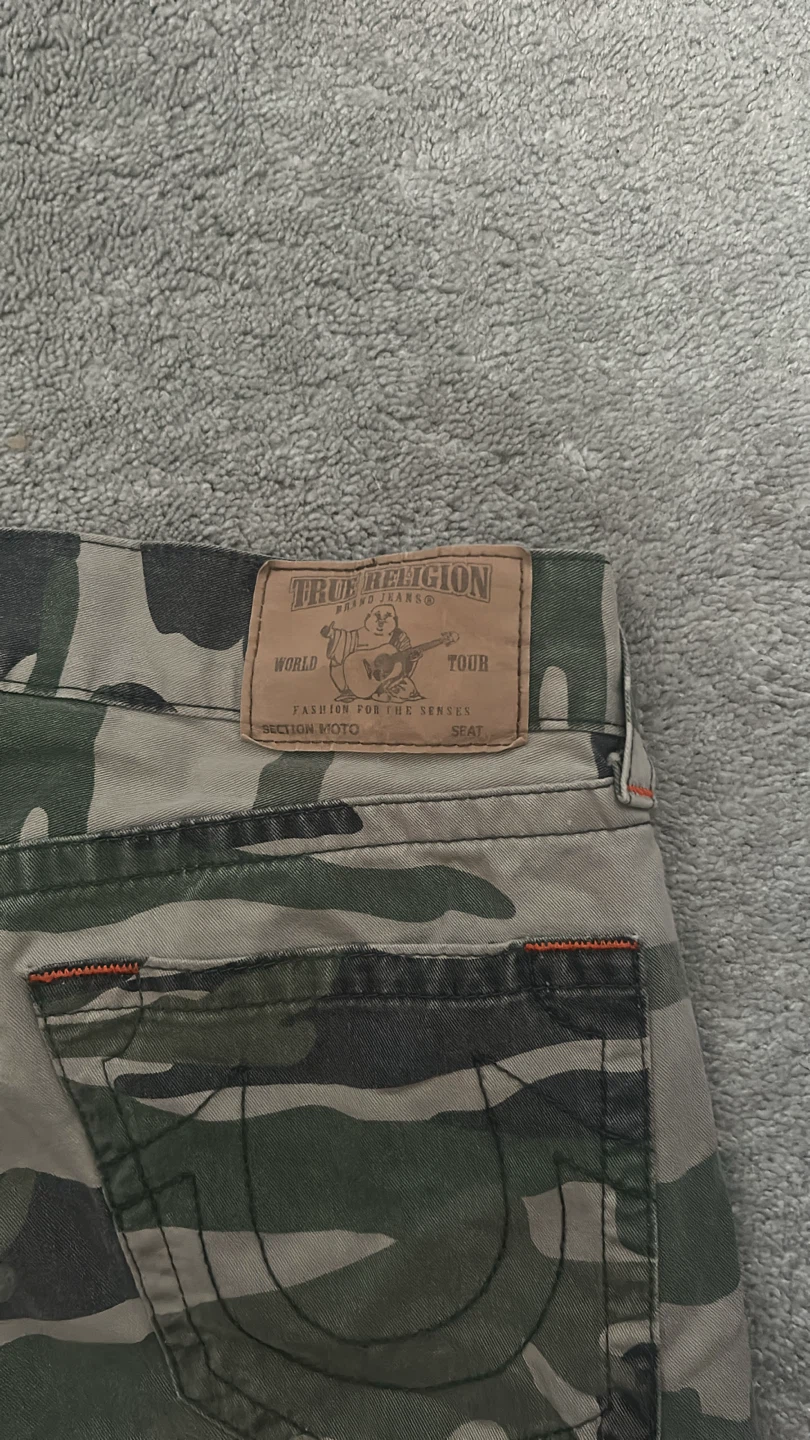 True Religion Camo Moto Jeans Size 30 - photo 3
