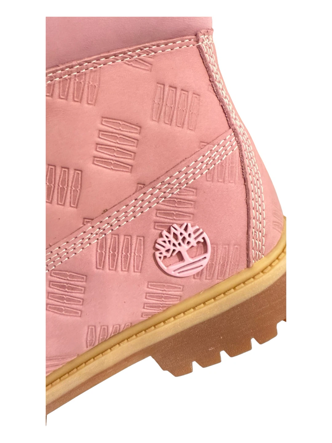 Timberland Pink Embossed Logo Lace-Up Boots Toddler Size 7 - photo 4