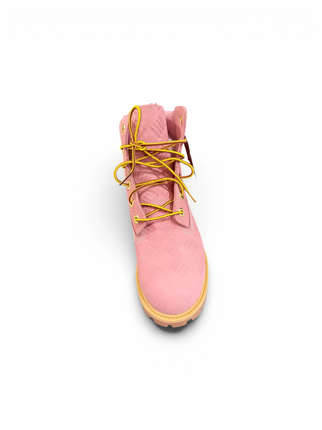 Timberland Pink Embossed Logo Lace-Up Boots Toddler Size 7 - photo 5