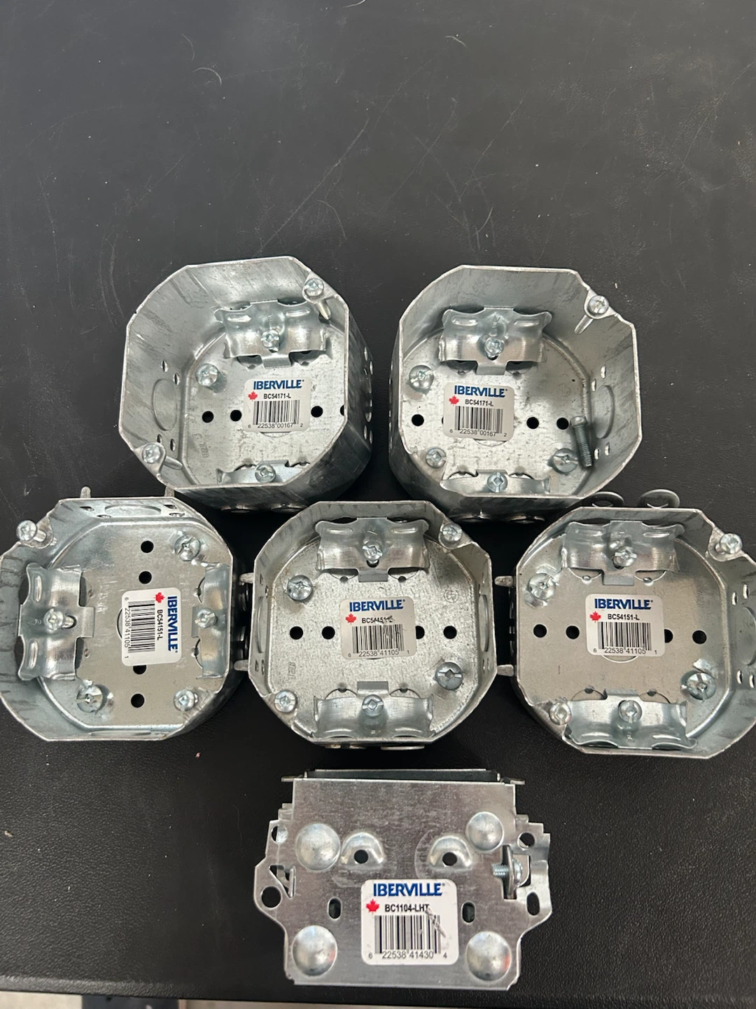 Iberville Electrical Boxes BC54171-L, BC54151-L, BC1104-LHT
