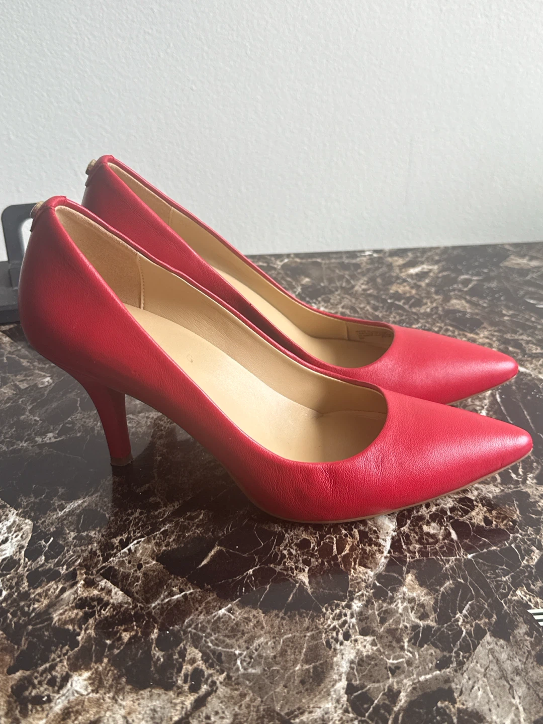 Michael Kors Red Leather Pumps Heels - Size 8M - photo 2