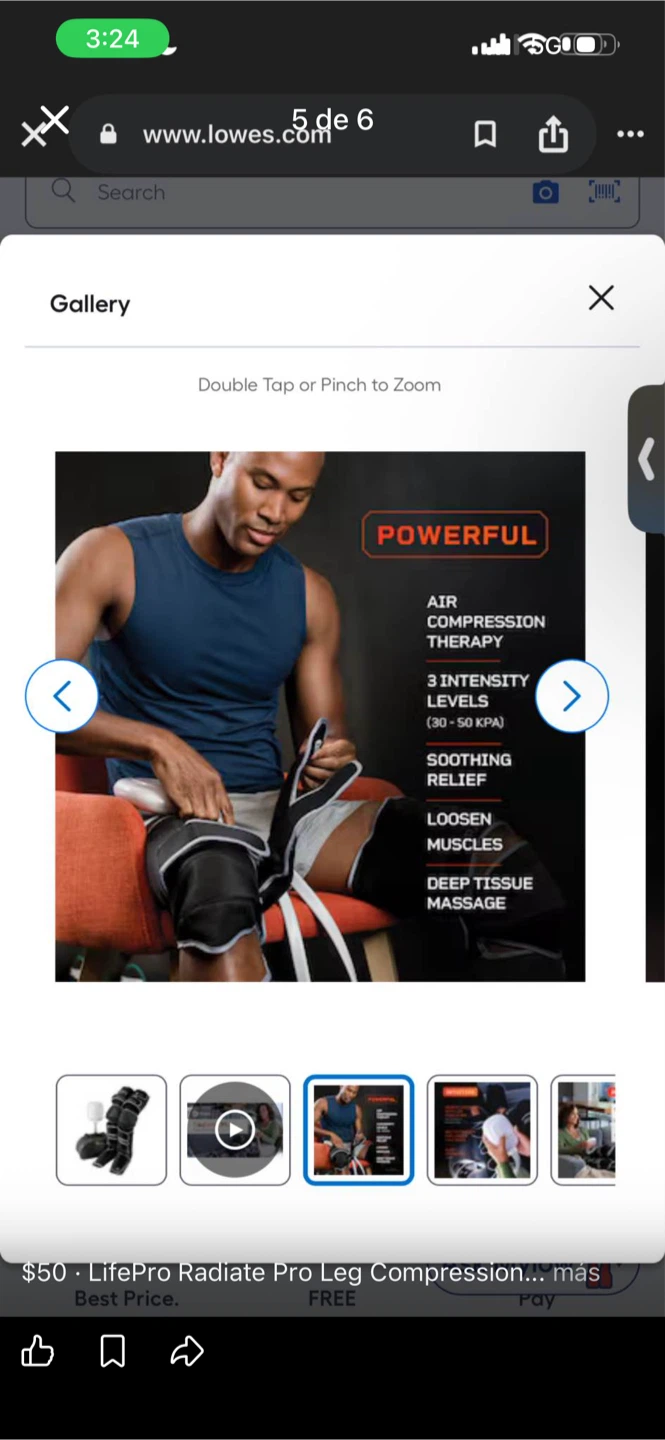 LifePro Radiate Pro Leg Compression Massager - photo 5