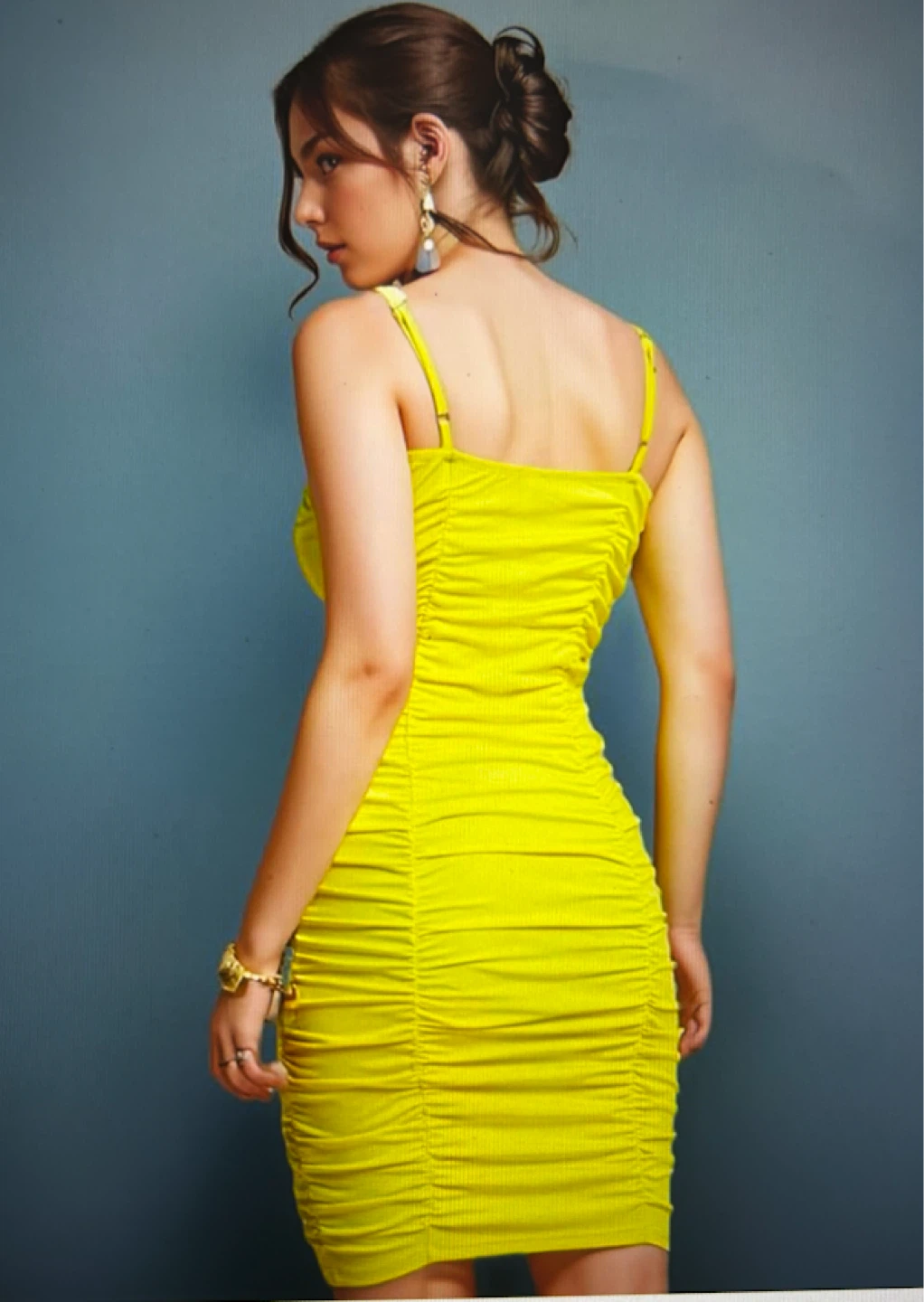 Ruched Bodycon Dress (XL) - photo 5