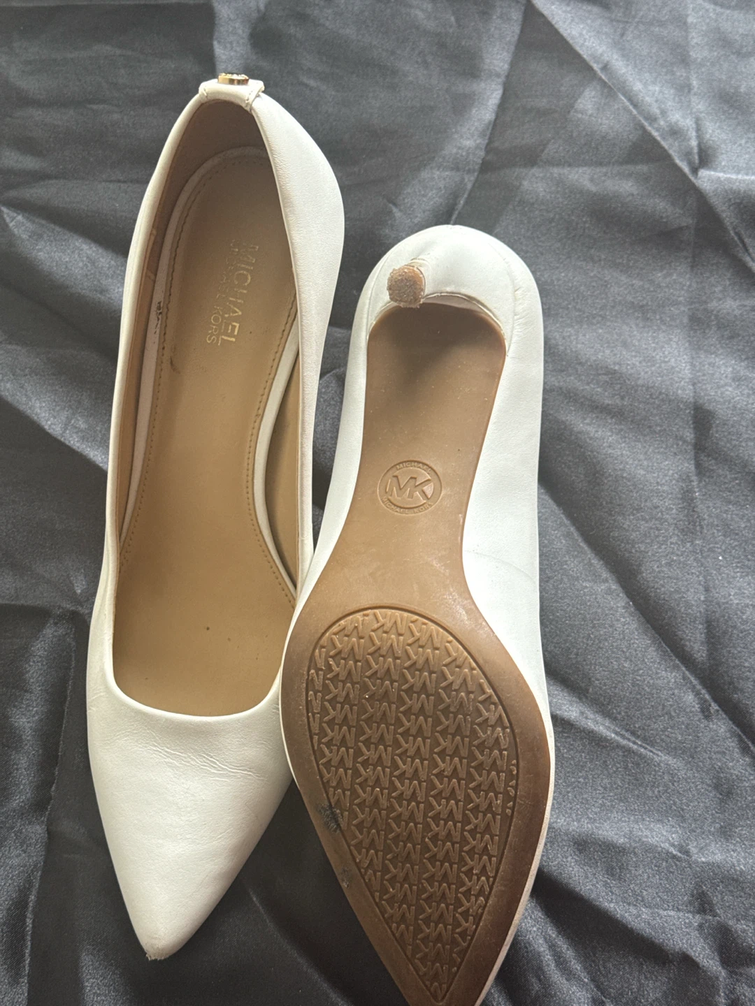 Michael Kors White Leather Heels - photo 3