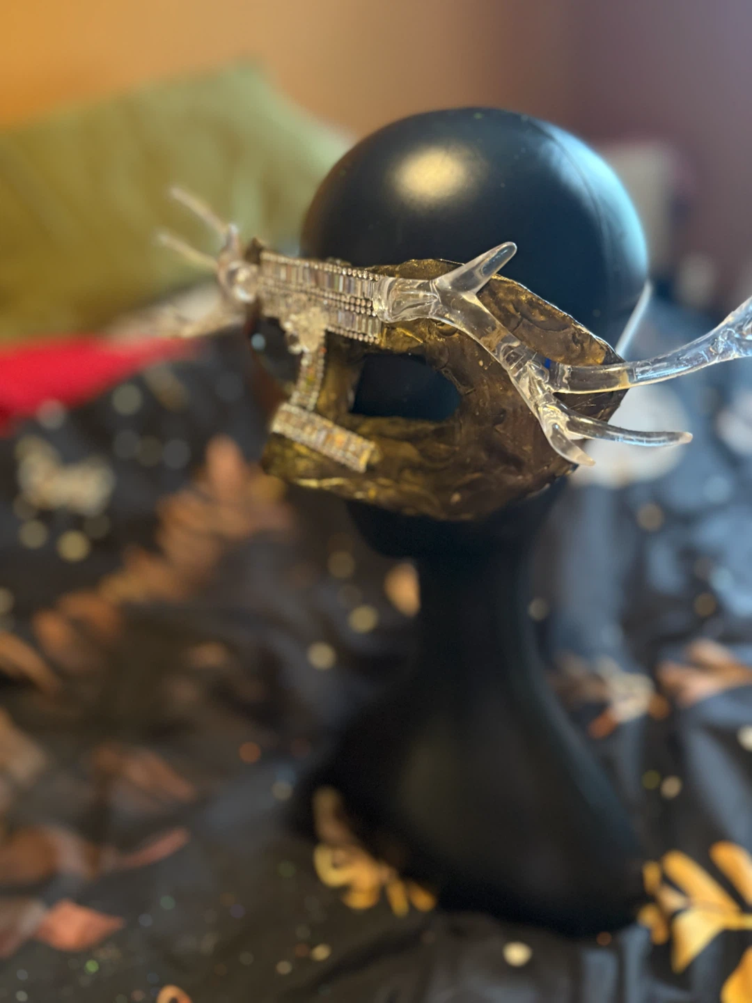Masquerade Mask with Antlers - photo 2