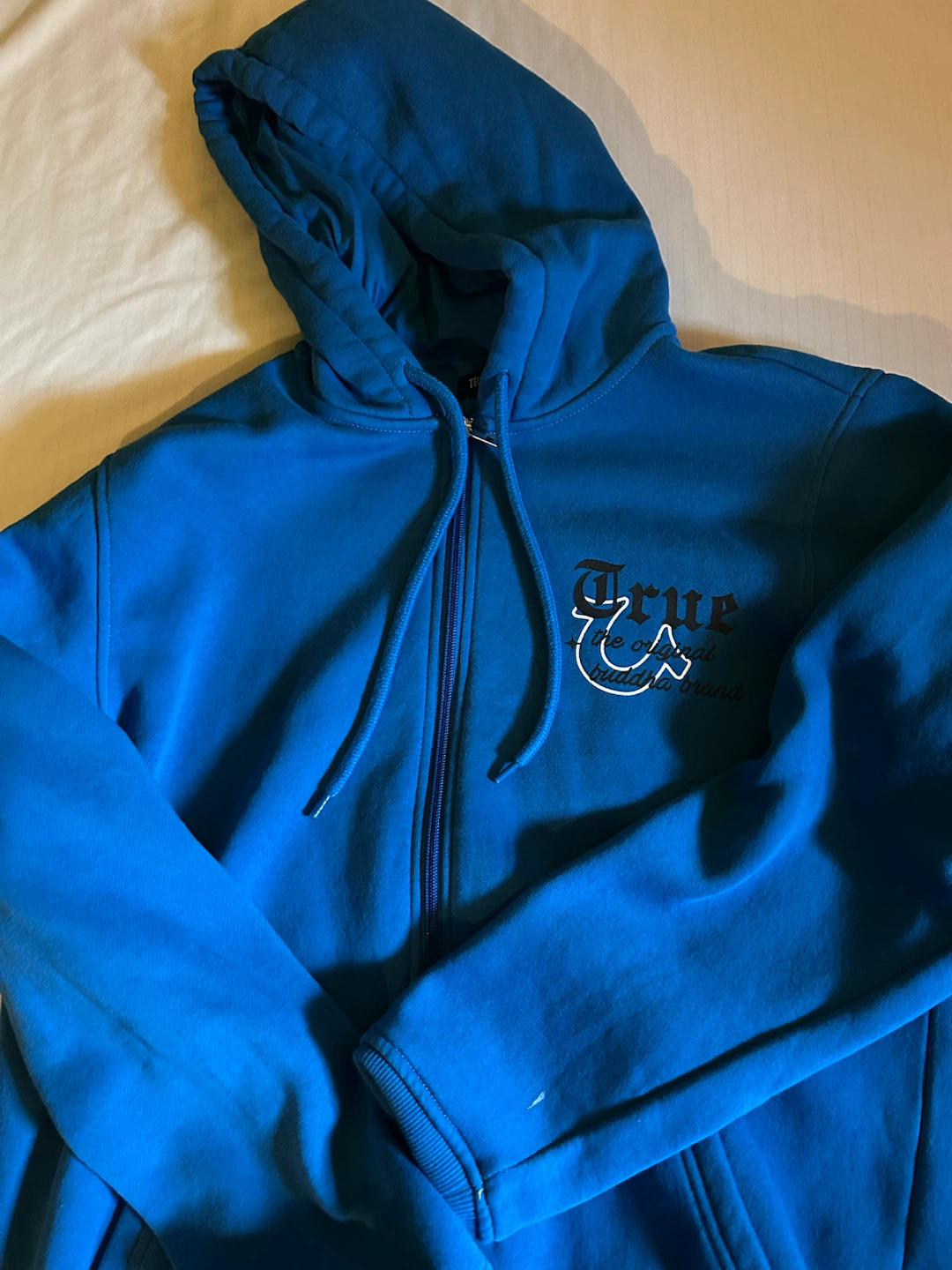 True Religion Blue Zip-Up Hoodie - photo 3