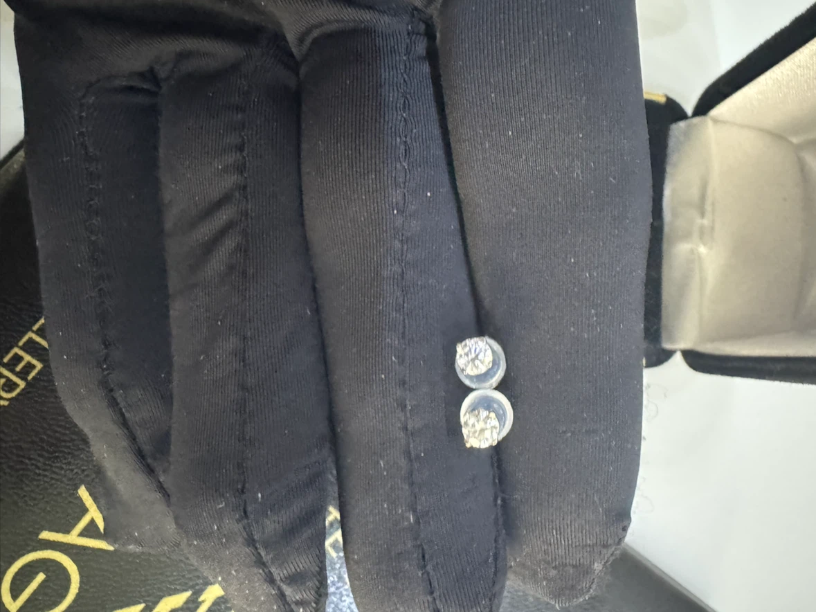 Lab Diamond Stud Earrings 0.50 carat total