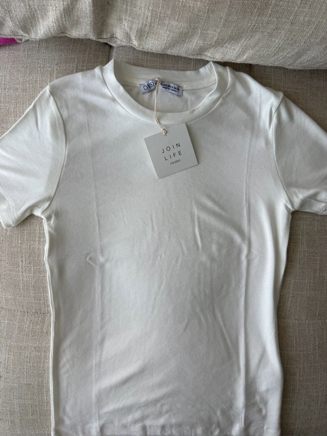 Oysho White T-Shirt Sizes M,S