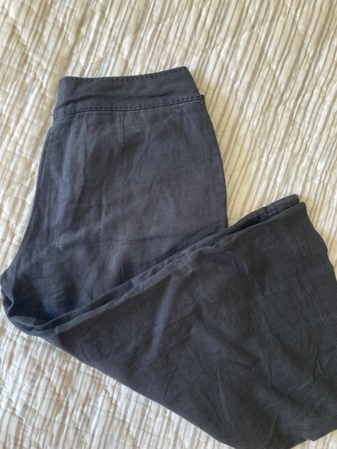 Sundance 100% Linen Cropped Pants