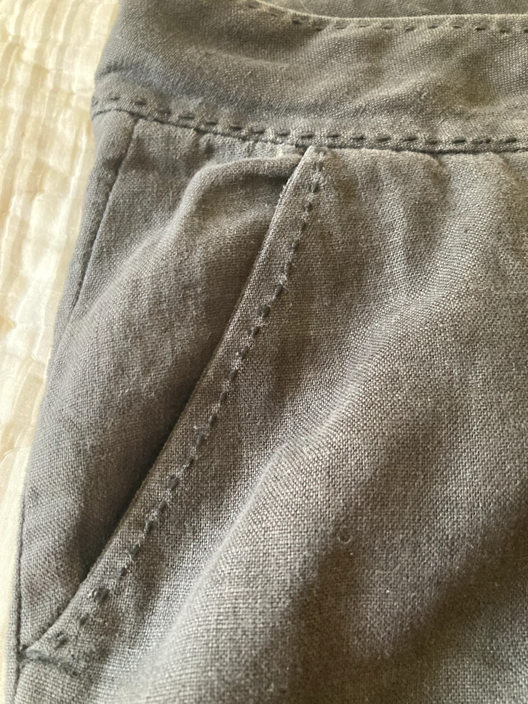 Sundance 100% Linen Cropped Pants - photo 5