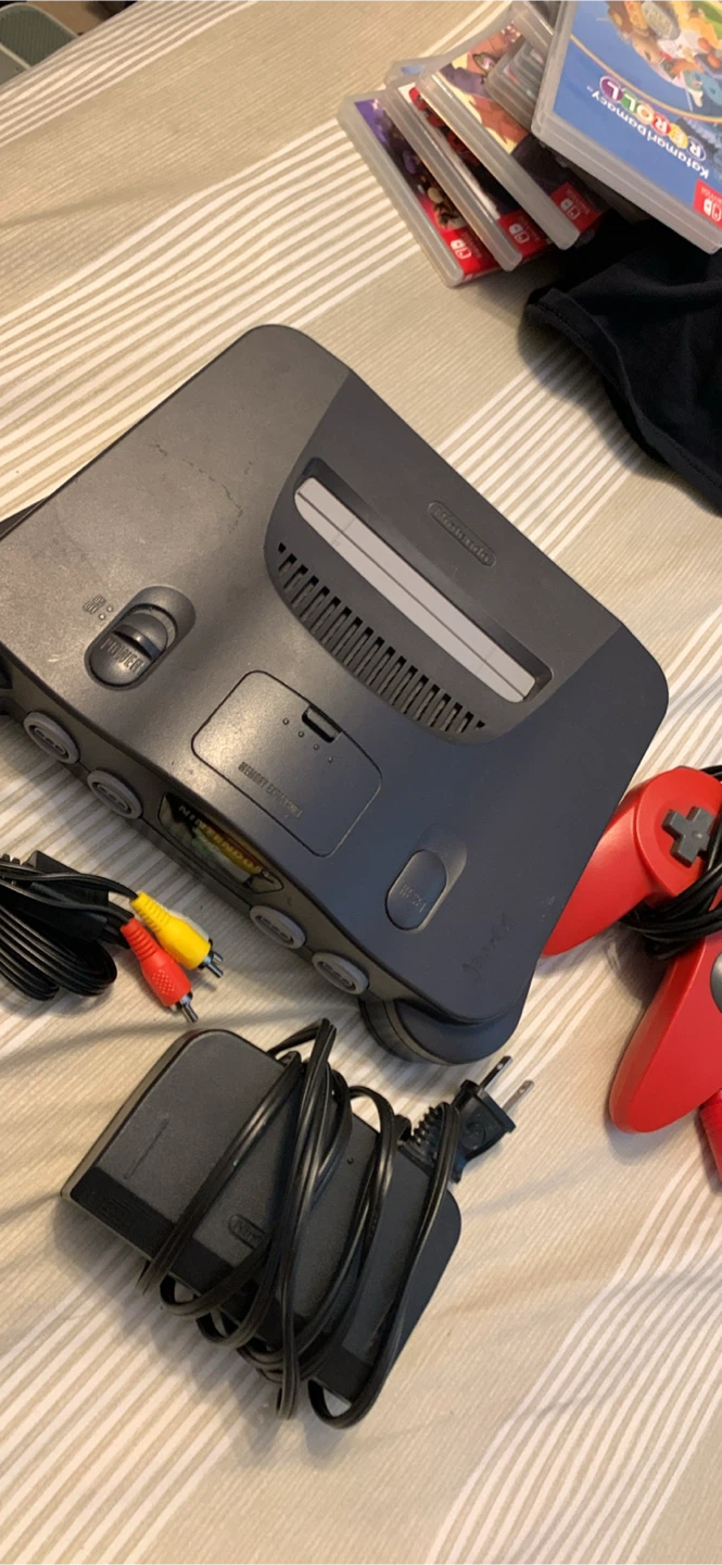 Nintendo 64 Console with Controller and Cords - photo 2