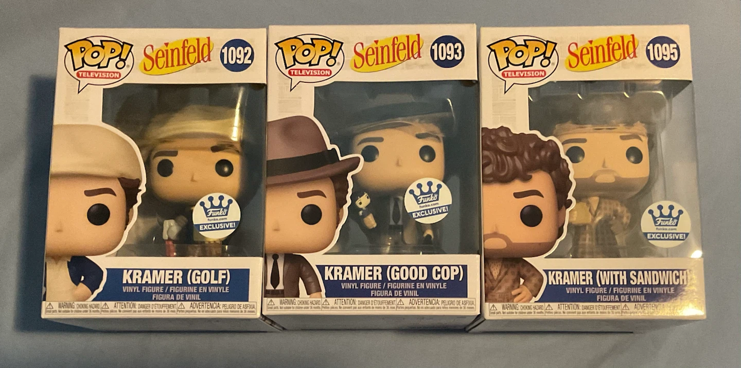 Funko Seinfeld Kramer Funko Shop Exclusives Set of 3
